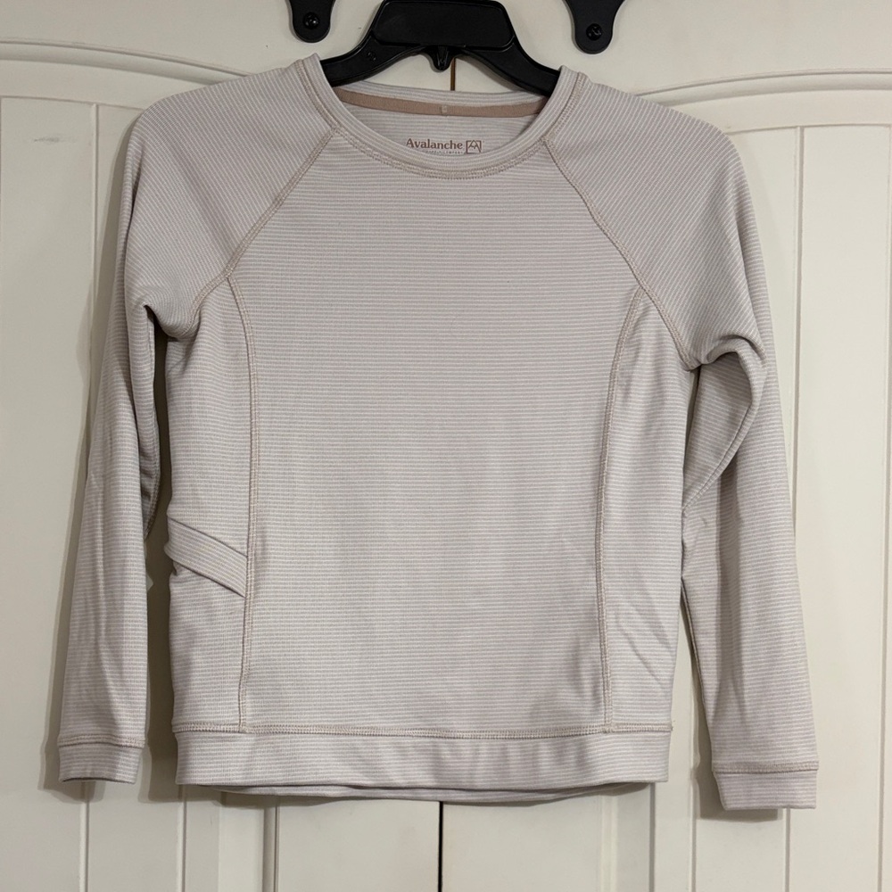 Avalanche Crewneck Sweatshirt - Light Beige Side Pocket Soft